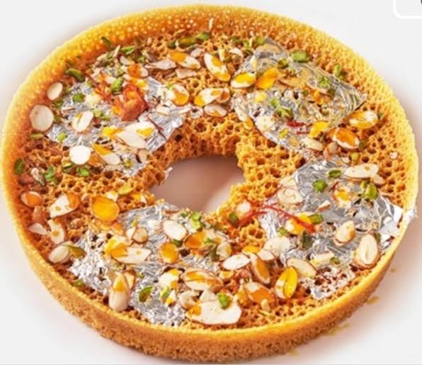 Sattvam Ghewar dessert